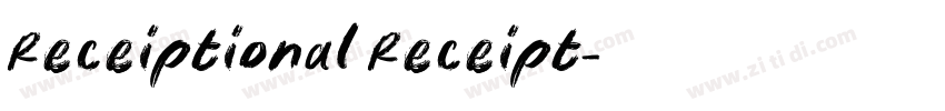 Receiptional Receipt字体转换